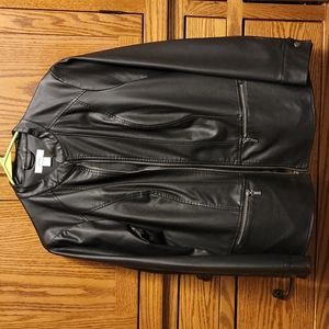 Faux leather jacket